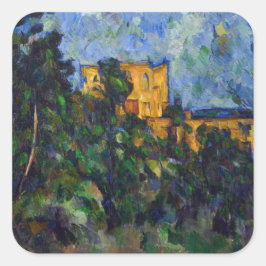 Paul Cezanne - Chateau Noir Fyrkantigt Klistermärke