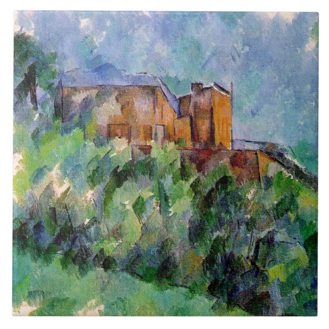 Paul Cezanne - Chateau Noir Kakelplatta (Framsidan)