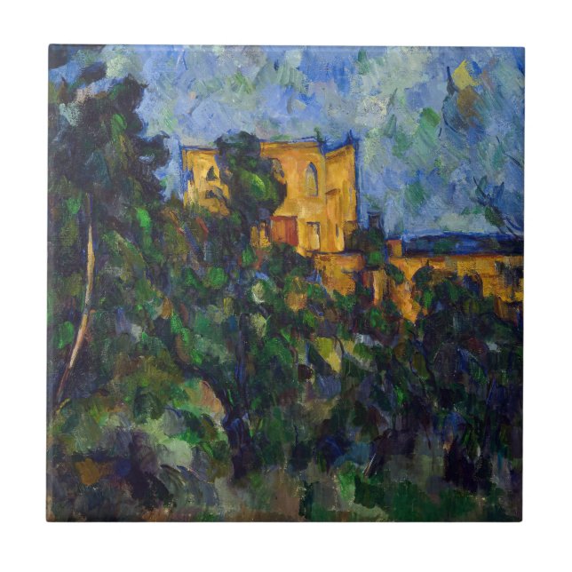 Paul Cezanne - Chateau Noir Kakelplatta (Framsidan)