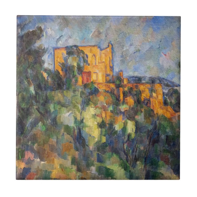 Paul Cezanne - Chateau Noir Kakelplatta (Framsidan)