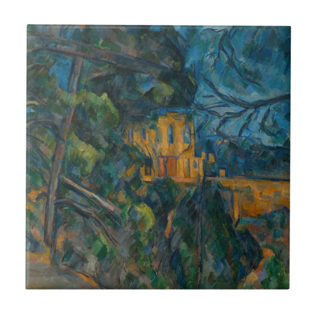 Paul Cezanne - Chateau Noir Kakelplatta (Framsidan)