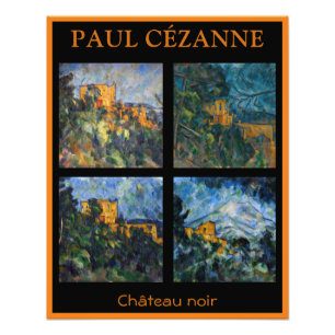 Paul Cezanne - Chateau Noir-mästerverk Fototryck