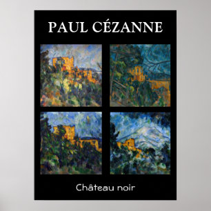Paul Cezanne - Chateau Noir-mästerverk Poster