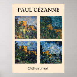 Paul Cezanne - Chateau Noir-mästerverk Poster