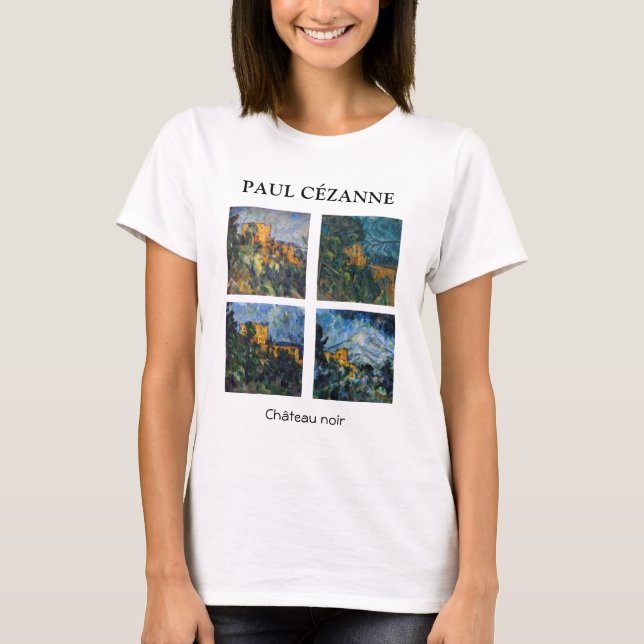 Paul Cezanne - Chateau Noir-mästerverk T Shirt (Framsida)