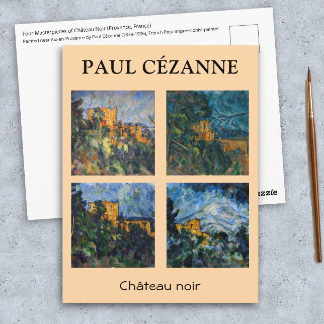 Paul Cezanne - Chateau Noir Mästerverk Urval Vykort (Skapare uppladdad)