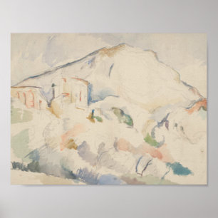 Paul Cezanne-Chateau Noir och Mont Sainte-Victoire Poster