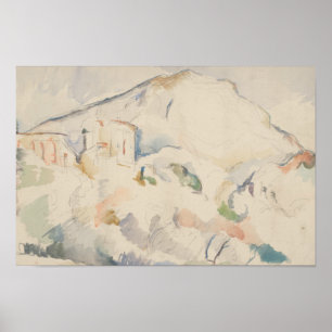 Paul Cezanne-Chateau Noir och Mont Sainte-Victoire Poster