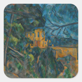 Paul Cezanne - Chateau Noir Poster Fyrkantigt Klistermärke