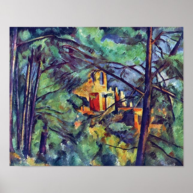 Paul Cezanne - Chateau Noir The Black Manor Poster (Framsidan)