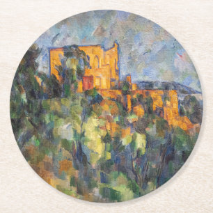 Paul Cezanne - Chateau Noir Underlägg Papper Rund