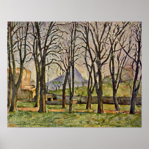 Paul Cezanne - Chestnut Träd (Jas de Bouffan) Poster