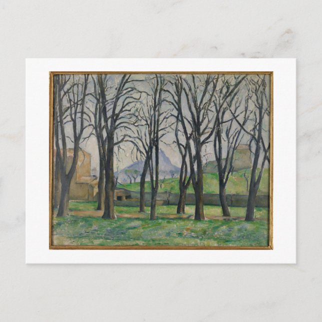 Paul Cezanne | Chestnut Träd vid Jas de Bouffan c Vykort (Framsida)