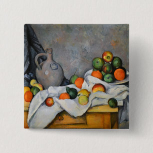 Paul Cezanne - Curtain, Jug and Fruit Bowl Knapp