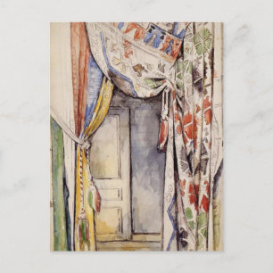 Paul Cezanne- Curtains Vykort