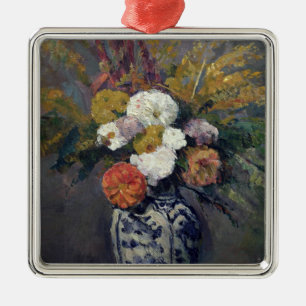 Paul Cezanne Dahlias, c.1873 Julgransprydnad Metall
