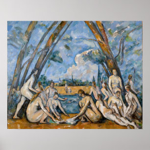 Paul Cezanne - De stora badande Poster