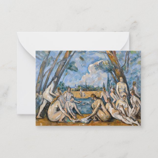 Paul Cezanne - de stora badarna Anteckningskort (Framsida)