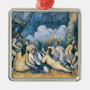 Paul Cezanne  De stora badarna, c.1900-05 Julgransprydnad Metall