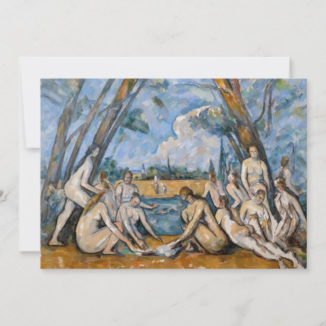 Paul Cezanne - de stora badarna Inbjudningar (Framsida)