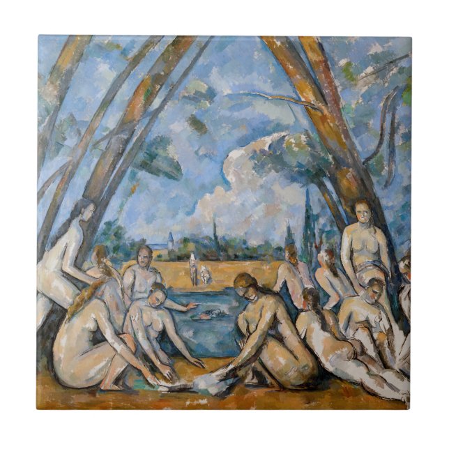 Paul Cezanne - de stora badarna Kakelplatta (Framsidan)