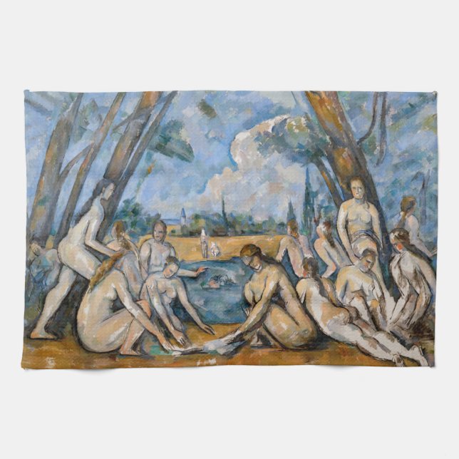 Paul Cezanne - de stora badarna Kökshandduk (Horisontell)