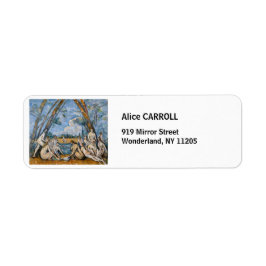 Paul Cezanne - de stora badarna Returadress Etikett