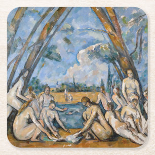 Paul Cezanne - de stora badarna Underlägg Papper Kvadrat