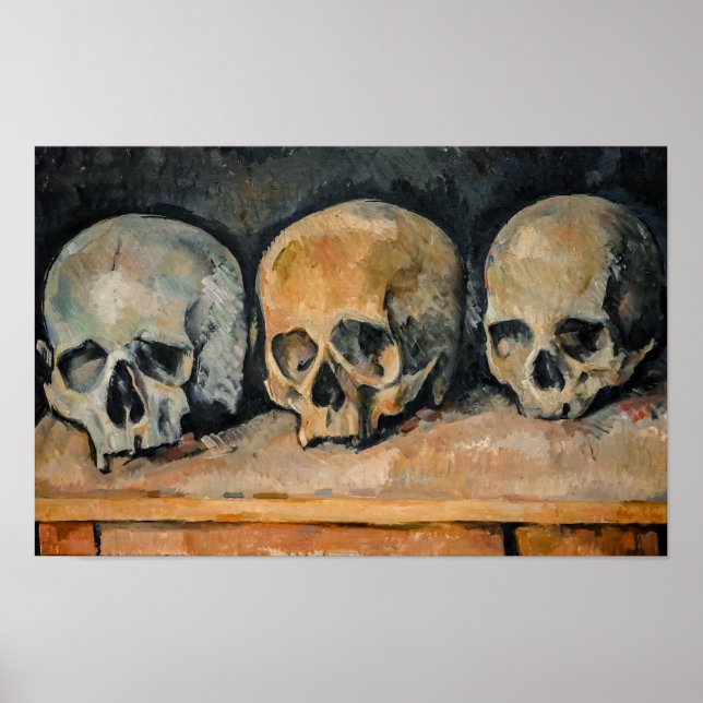 Paul Cezanne - De tre skallarna  Poster (Framsidan)