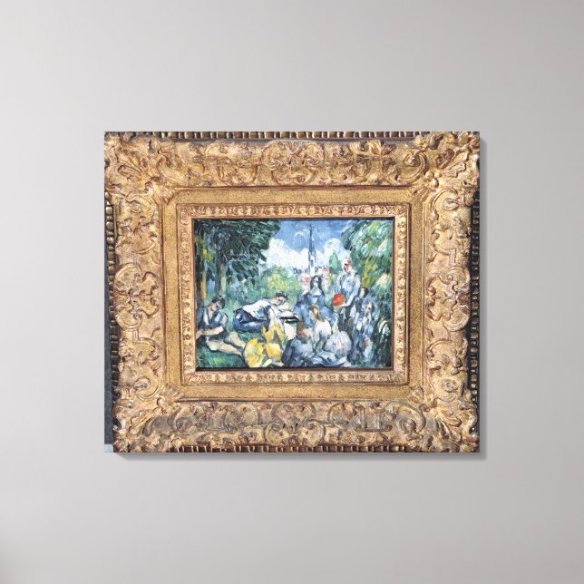 Paul Cezanne | Dejeuner sur l'herbe, 1876-77 Canvastryck (Framsida)