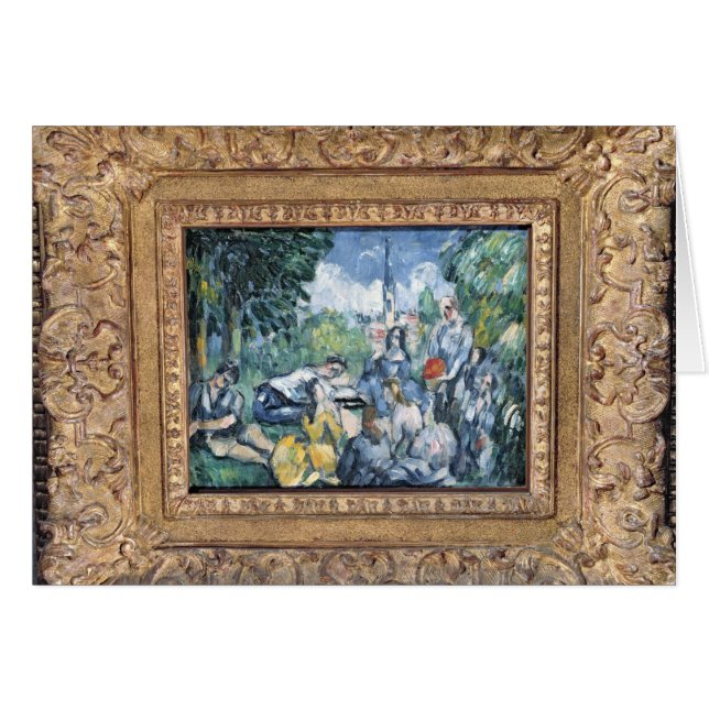 Paul Cezanne | Dejeuner sur l'herbe, 1876-77 Hälsningskort (Framsidan Horizontal)