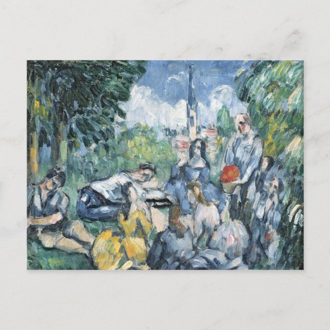 Paul Cezanne | Dejeuner sur l'herbe, 1876-77 Vykort (Framsida)