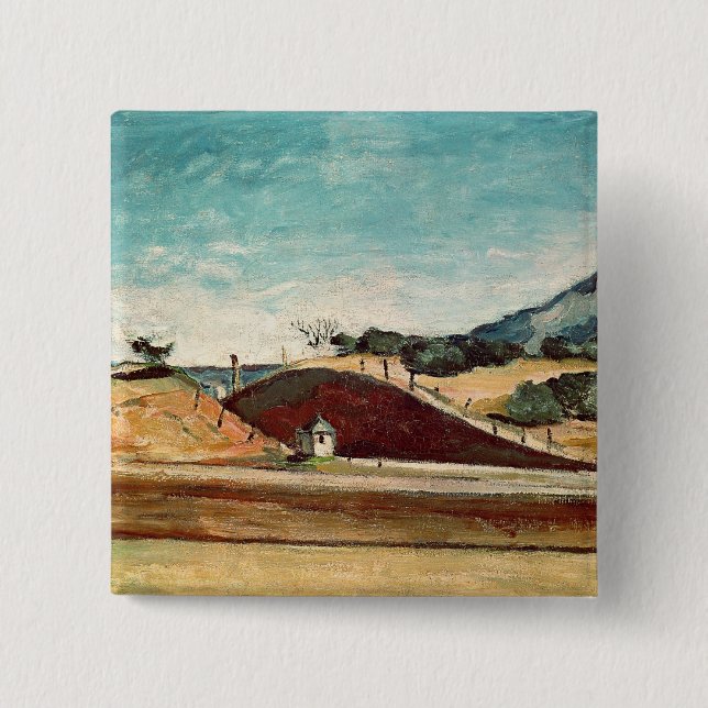 Paul Cezanne | det järnväg klippet, c.1870 Knapp (Framsida)