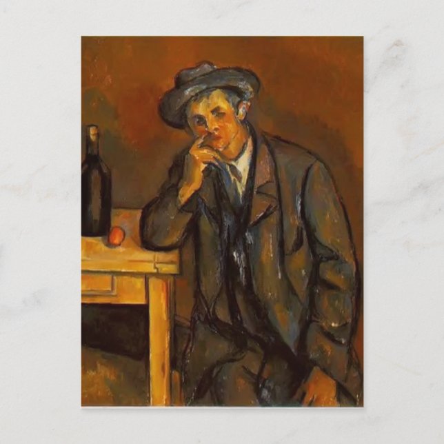Paul Cezanne- Drinker Vykort (Framsida)