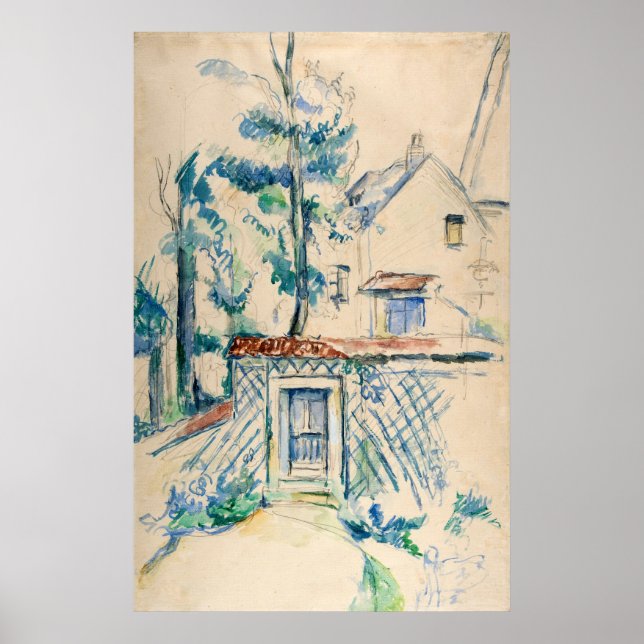 Paul Cezanne Entrée de Jardin Poster (Framsidan)