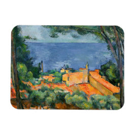 Paul Cezanne - Estaque med Red Tak Magnet