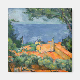 Paul Cezanne - Estaque med Red Tak Magnet