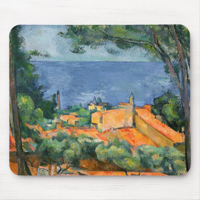 Paul Cezanne - Estaque med Red Tak Musmatta (Framsidan)
