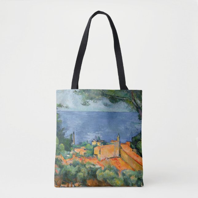 Paul Cezanne - Estaque med Red Tak Tygkasse (Framsida)