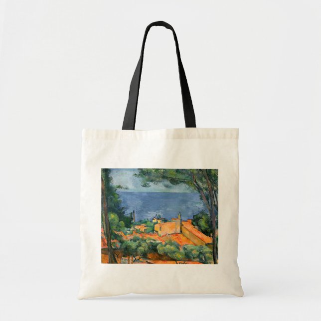 Paul Cezanne - Estaque med Red Tak Tygkasse (Framsidan)