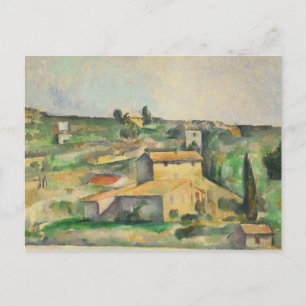 Paul Cezanne - Fält vid Bellevue Vykort