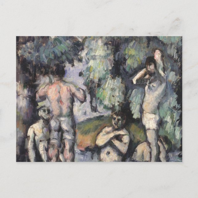 Paul Cezanne | Fem badare, 1875-77 Vykort (Framsida)