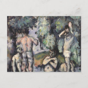 Paul Cezanne Fem badare, 1875-77 Vykort