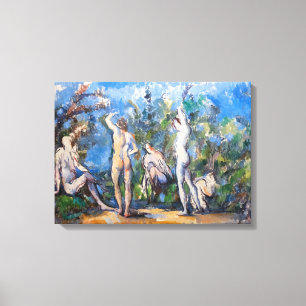 Paul Cezanne - Fem Bathers Canvastryck