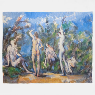 Paul Cezanne - Fem Bathers Fleecefilt