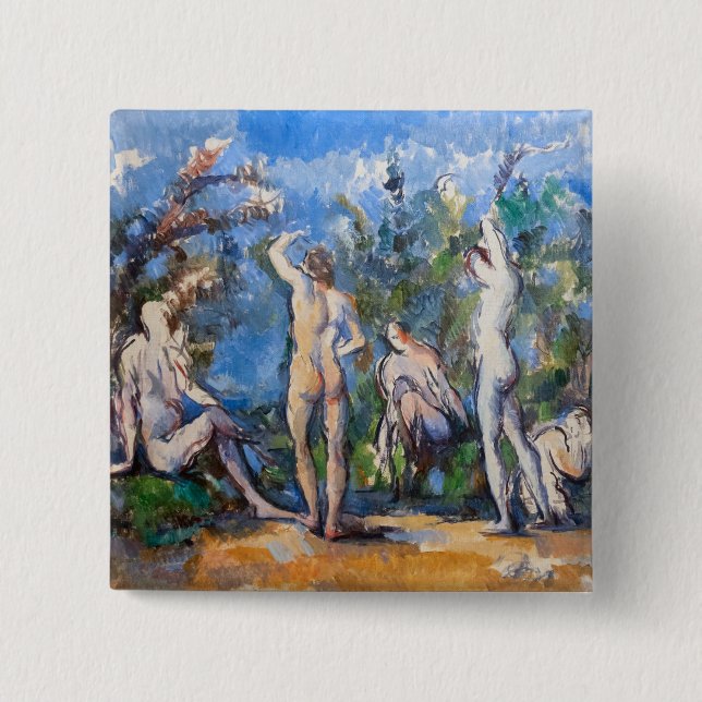 Paul Cezanne - Fem Bathers Knapp (Framsida)