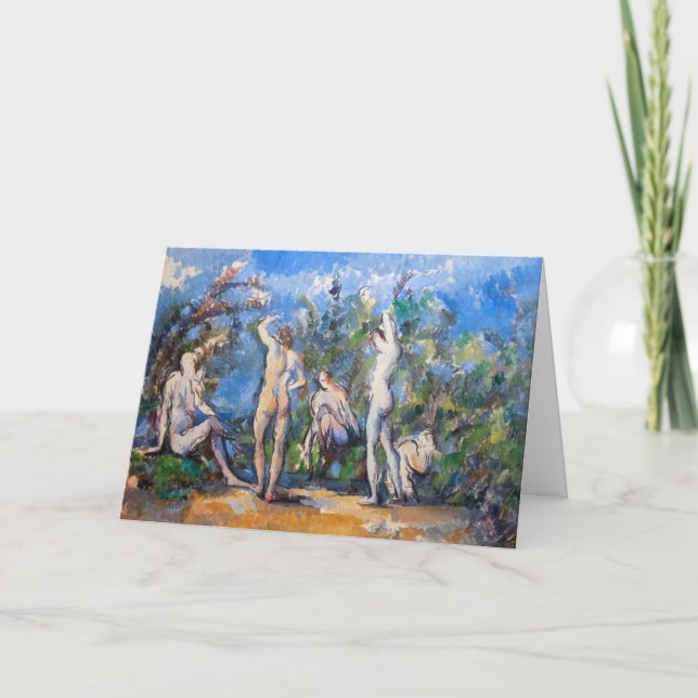 Paul Cezanne - Fem Bathers Kort (Framsida)