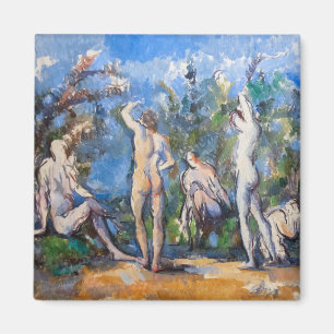 Paul Cezanne - Fem Bathers Magnet