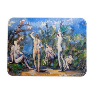 Paul Cezanne - Fem Bathers Magnet