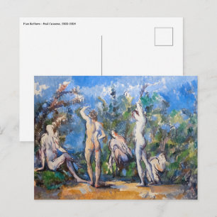 Paul Cezanne - Fem Bathers Vykort